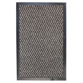 Mighty Mats® Grey Chevron Door mat, 75cm x 45cm