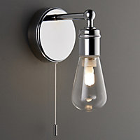 Miko Contemporary Chrome effect Bathroom LED Wall light