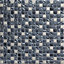 Milaino Black & grey Gloss Glass effect Mosaic Glass & stainless steel Mosaic tile, (L)300mm (W)300mm