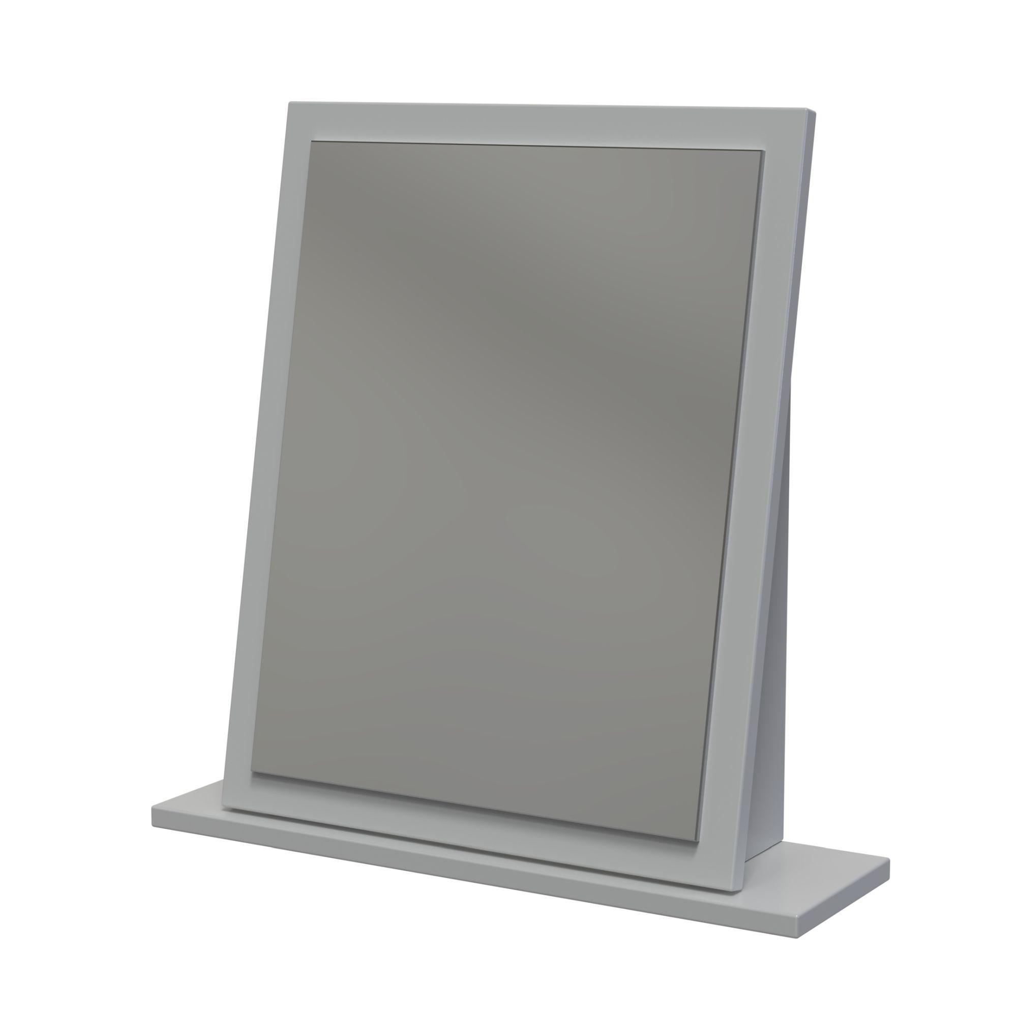 Milan Grey Rectangular Freestanding Framed mirror, (H)50cm (W)47.8cm