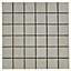 Milestone Beige Smooth Matt Stone effect Porcelain Mosaic tile, (L)300mm (W)300mm