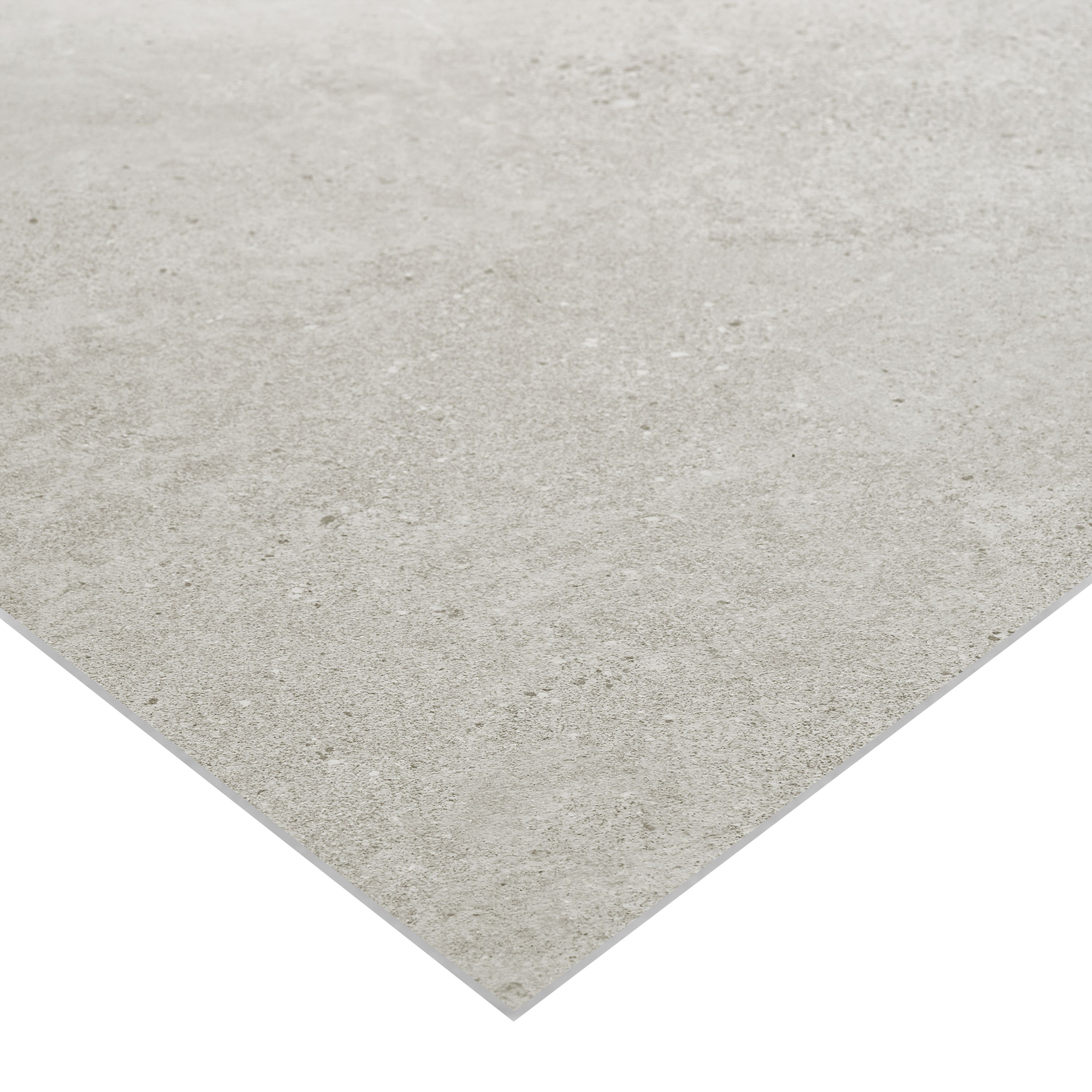 Mineral White Matt Massi Concrete effect Embossed Stone plastic composite (SPC) Indoor Wall tile, Pack of 4, (L)1200mm (W)600mm