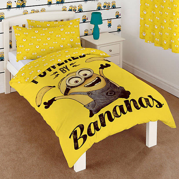Minions Yellow Single Bedding Set Diy, Minion Duvet Cover King Size
