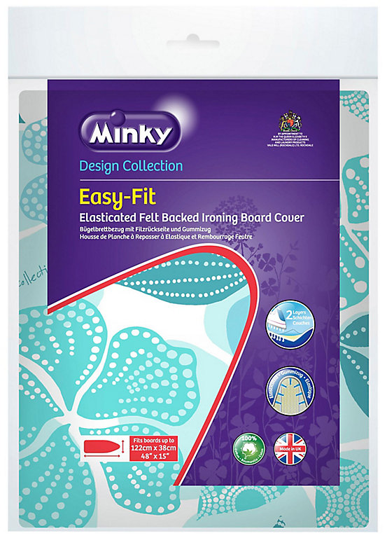 Minky Easy Fit Elasticated Ironing Board Cover Choice of Size 