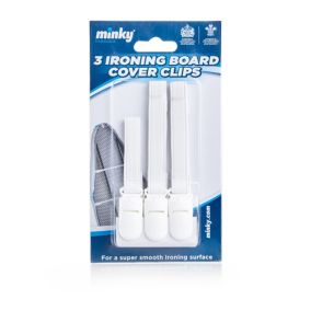 Minky Ironing board cover clip, Pack of 3