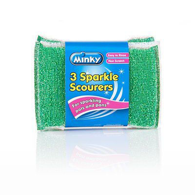 Minky Scourer, Pack of 3