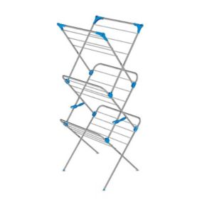 Minky Silver effect 3 tier Laundry Airer, 15m