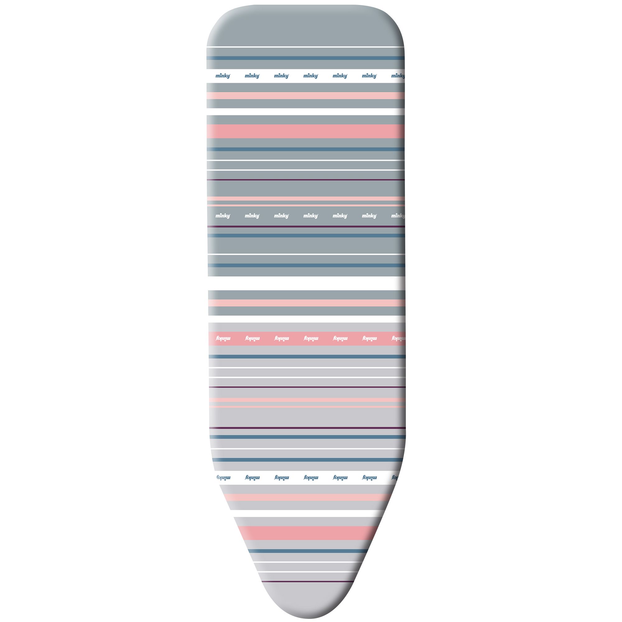 Minky Smart fit Multicolour Pink stripe Elasticated Ironing board cover (L)45cm (W)125cm