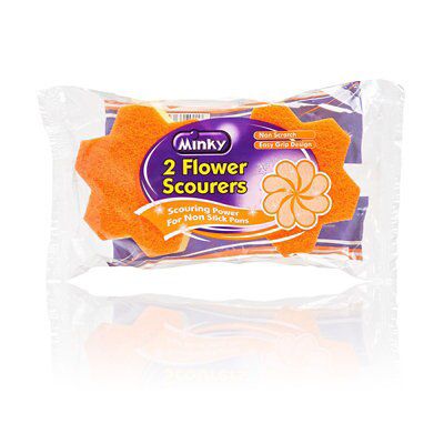 Minky Sponge scourer, Pack of 2