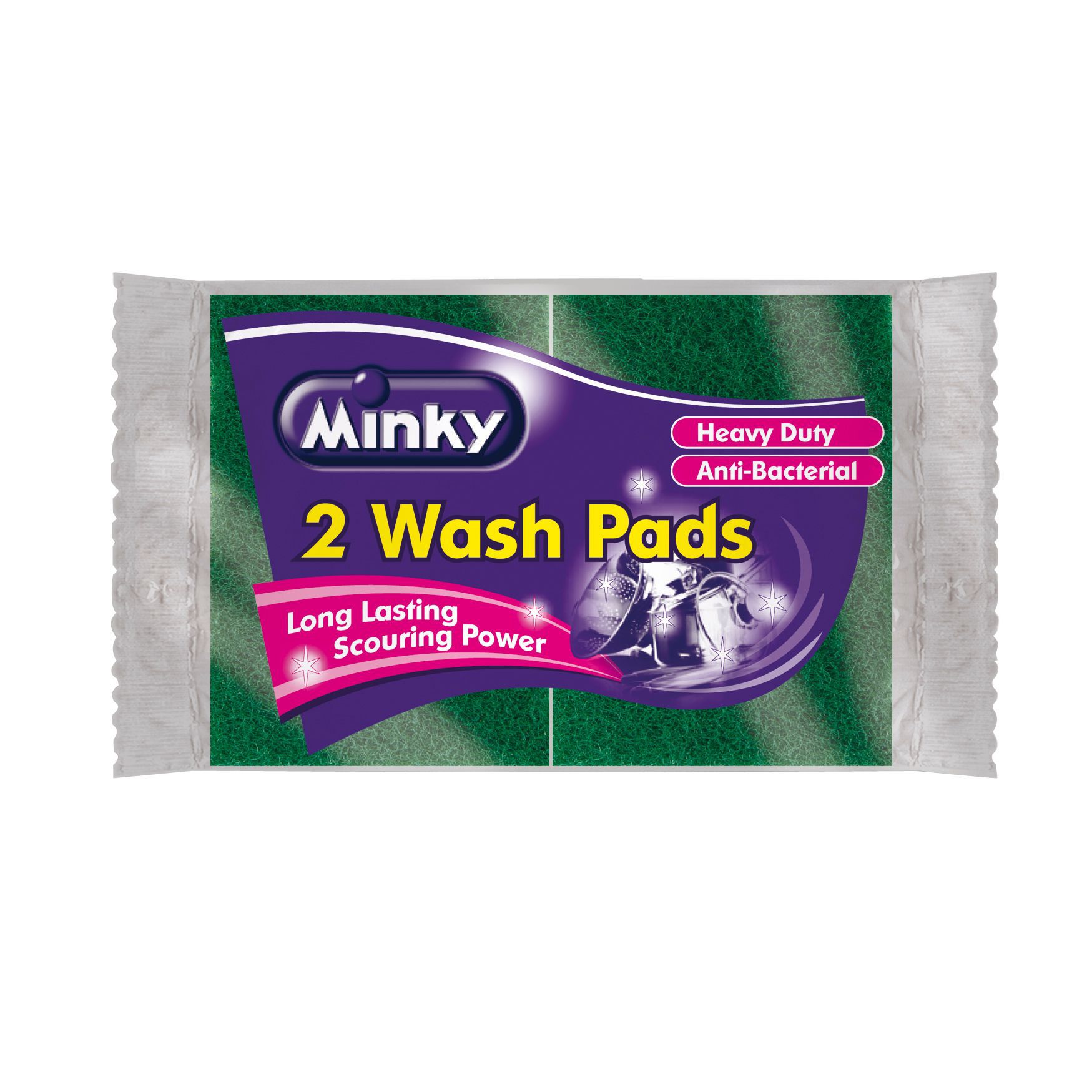 Minky Sponge scourer, Pack of 2 DIY at B&Q
