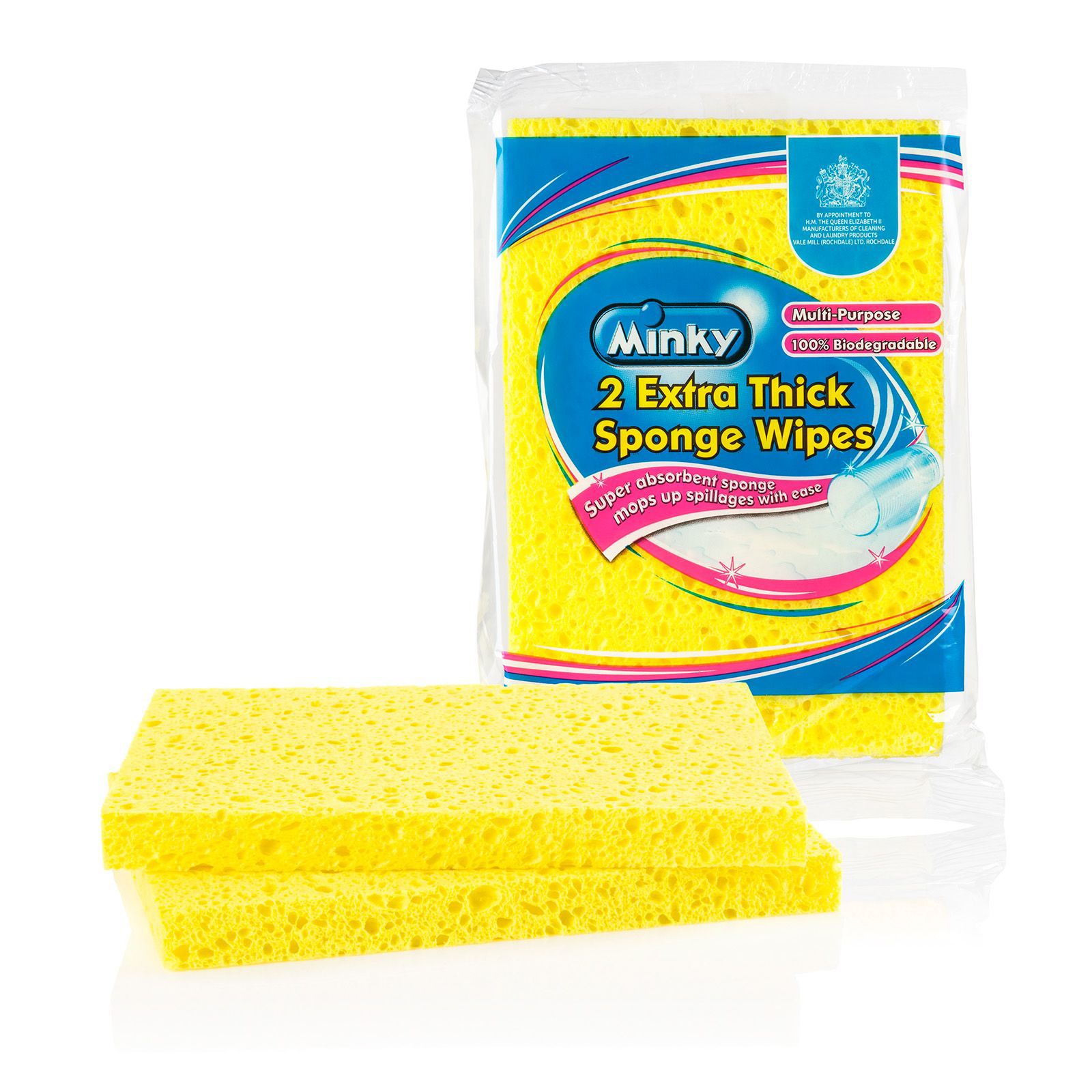 Minky Sponge wipe, Pack of 2 DIY at B&Q