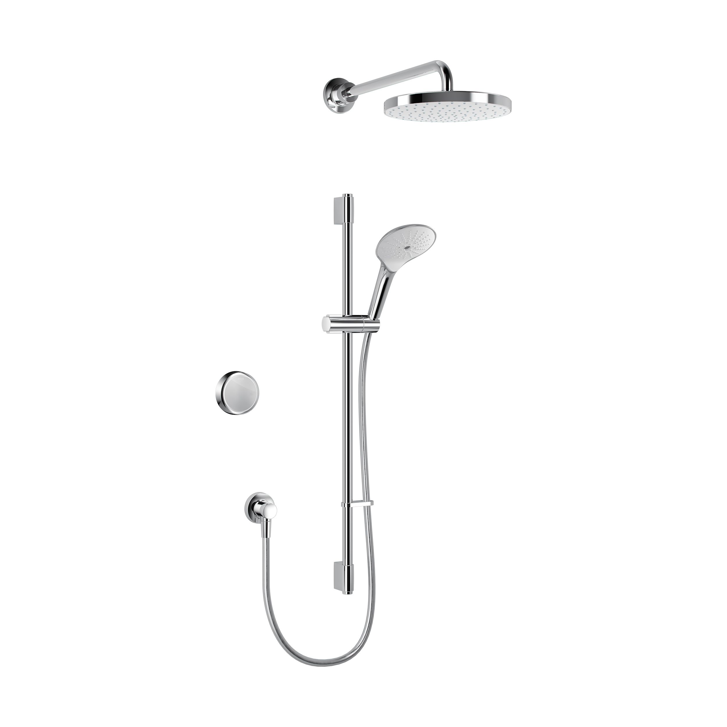 Mira Activate Dual High Pressure Chrome effect Rear fed Low pressure Digital Concealed valve Shower