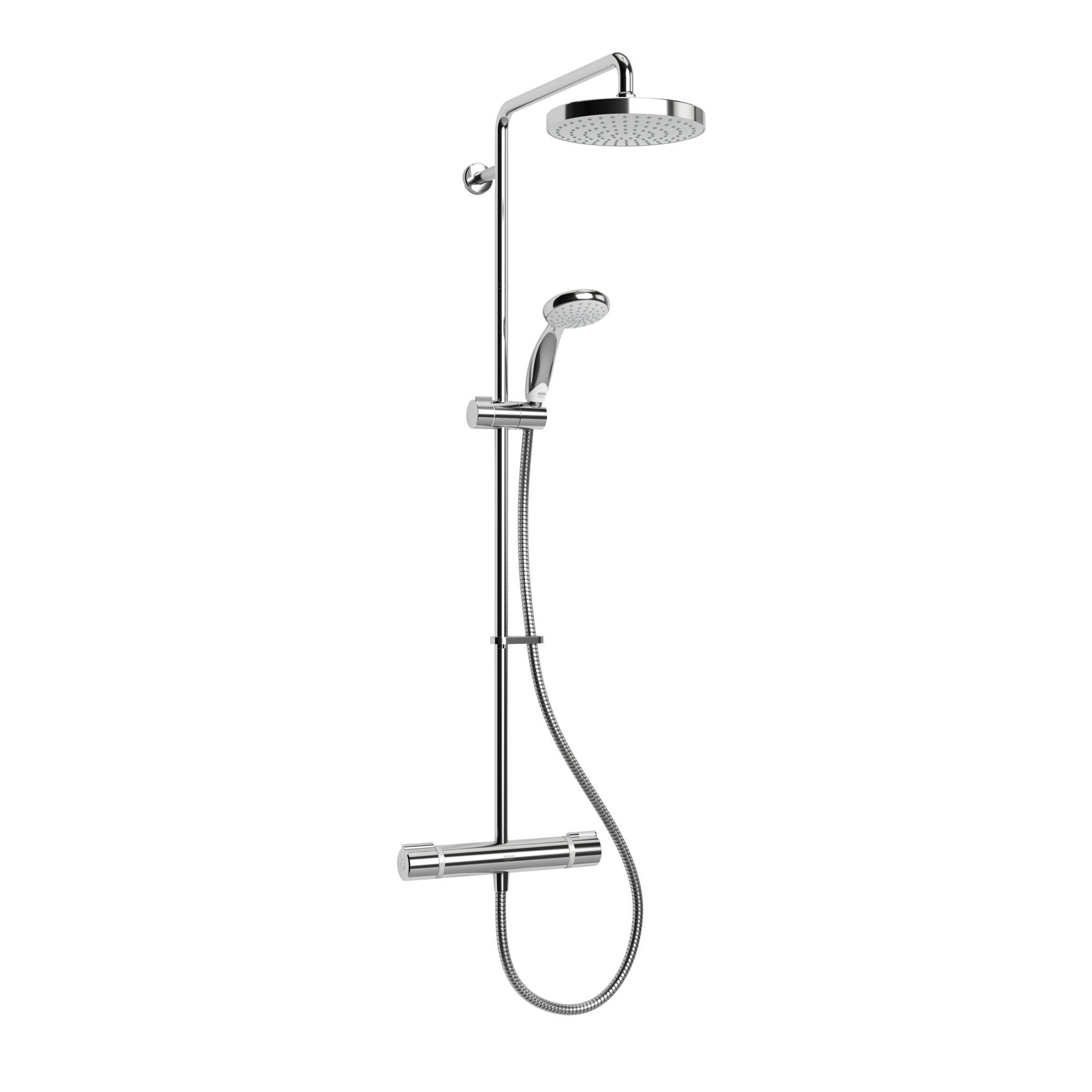 Mira Apt Chrome effect Thermostatic Mixer Shower