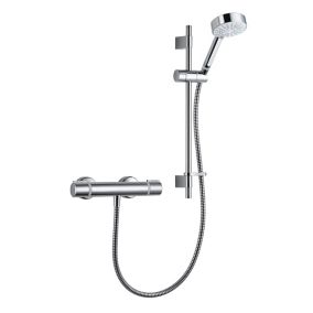 Mira Atom EV Chrome effect Wall-mounted Thermostat temperature control Mixer Shower