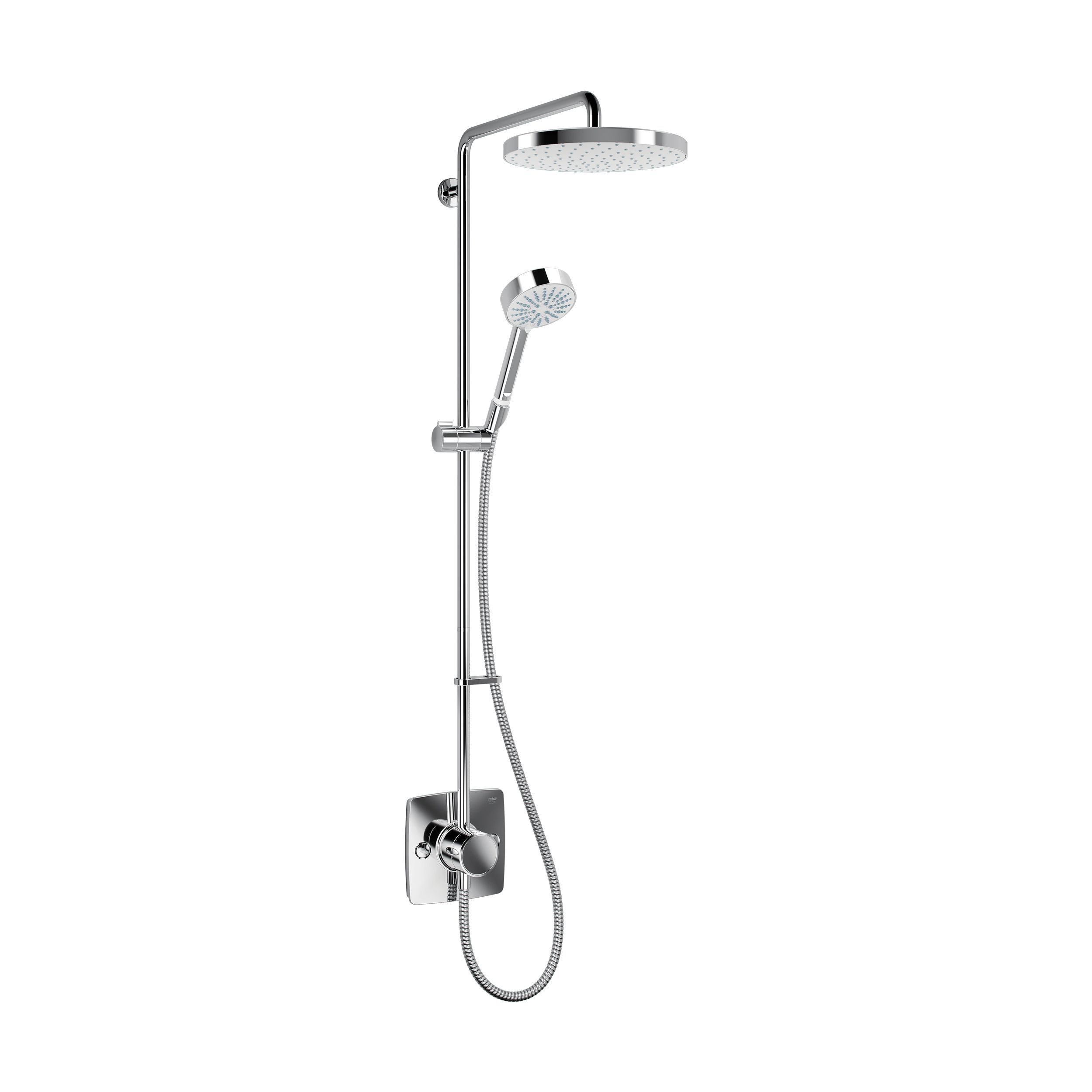 Mira Beacon Chrome effect Rear fed Shower