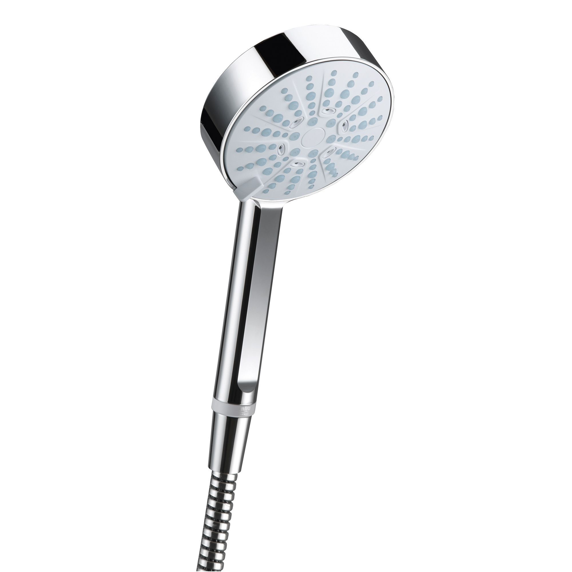 Mira Beat 4spray pattern Chrome Chrome effect Shower head DIY at B&Q
