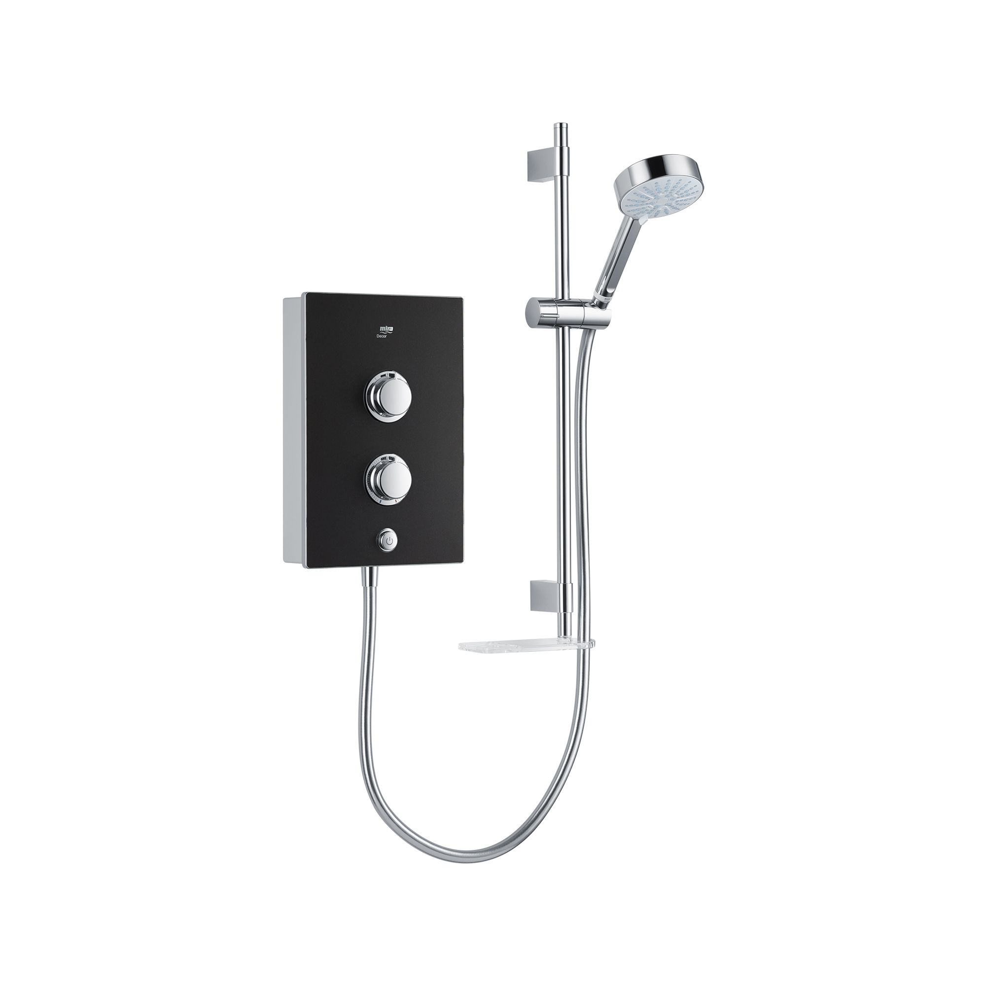 Mira Decor Black onyx Electric Shower, 9.5kW DIY at B&Q