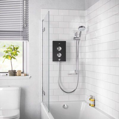 Mira Decor Black onyx Manual Electric Shower, 8.5kW
