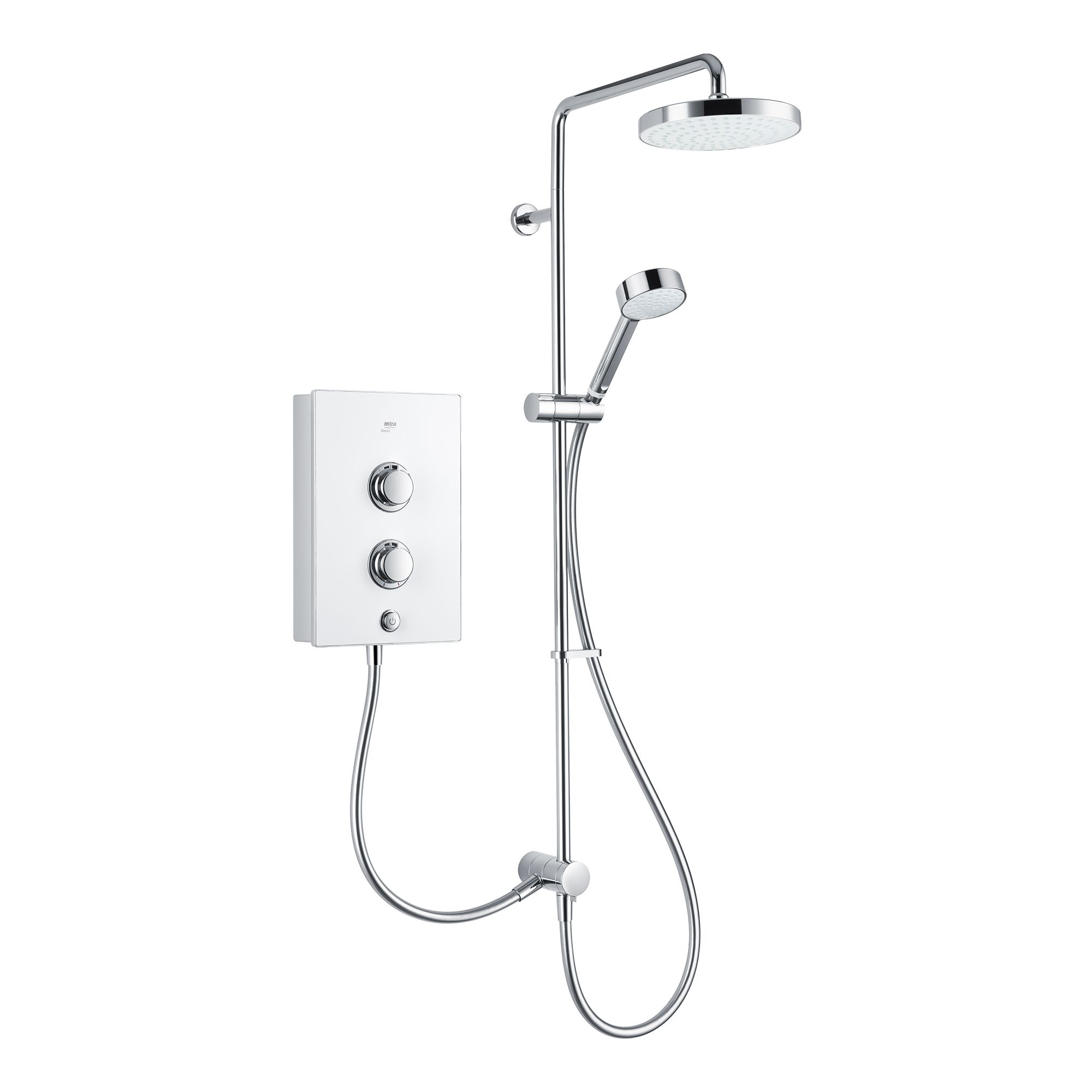 Mira Decor Dual White Electric Shower, 10.8kW | DIY at B&Q