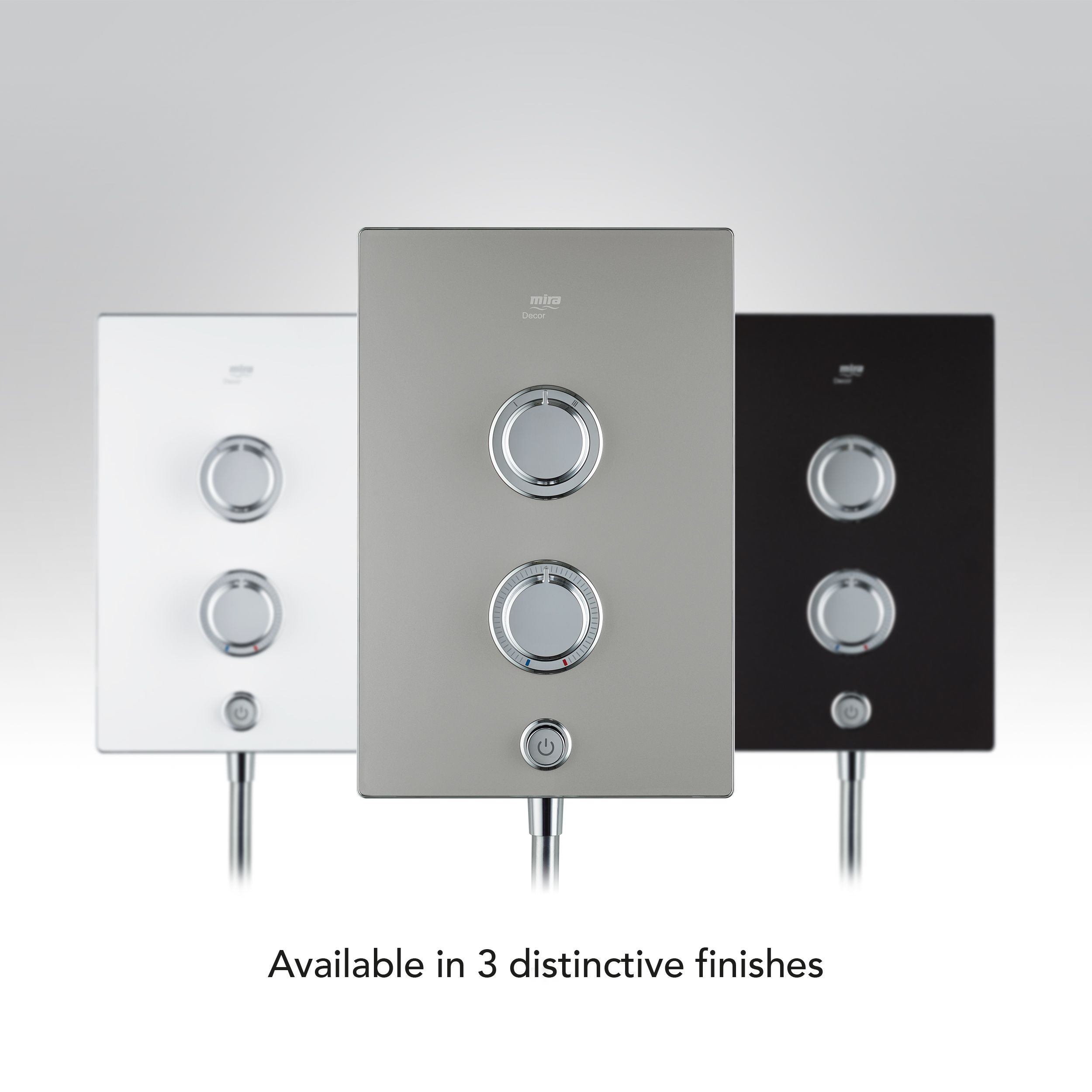 Mira Decor Silver effect Manual Electric Shower, 8.5kW