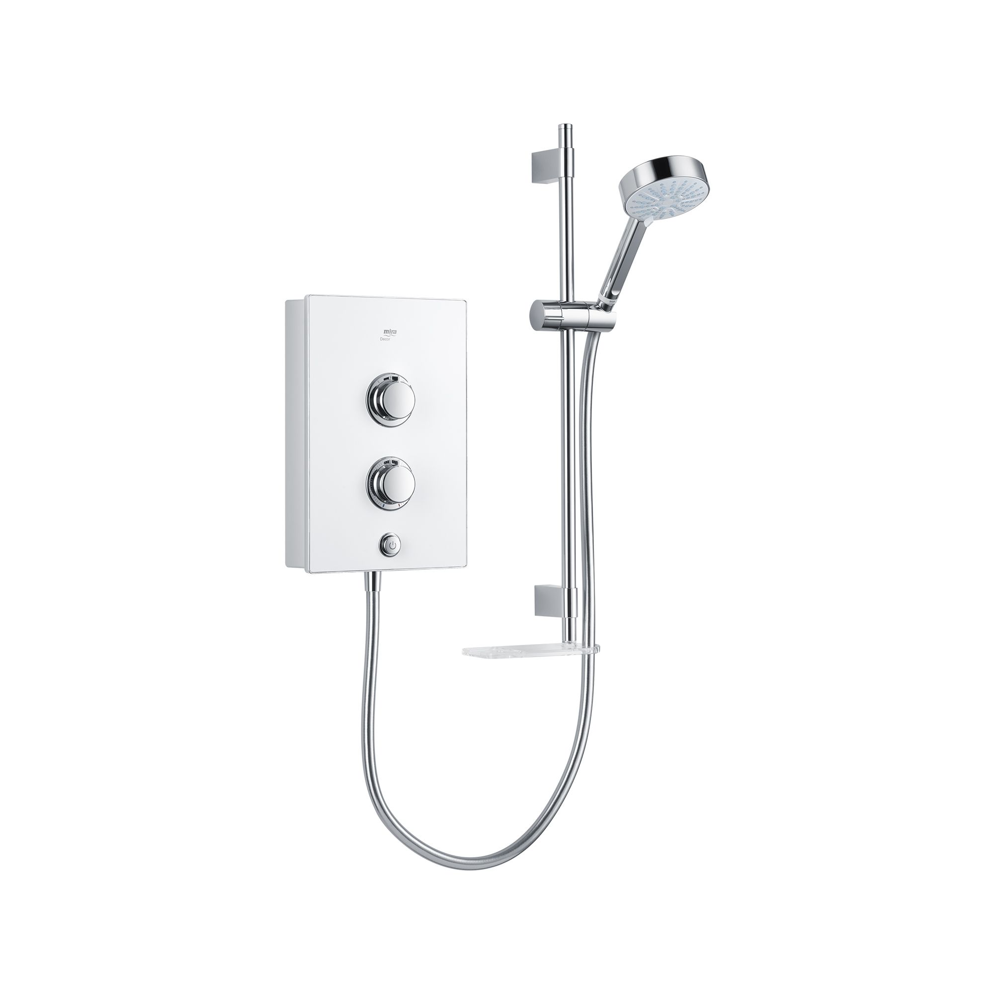 Mira Decor White Manual Electric Shower, 9.5kW