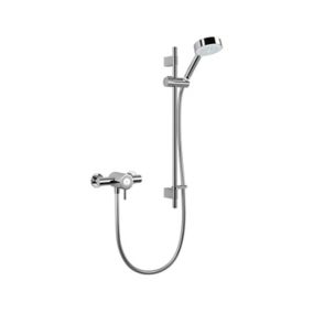 Mira Element EV Single-spray pattern Chrome effect Wall-mounted Thermostatic Mixer Shower