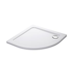 Mira Flight Low Gloss White Quadrant Shower tray (L)800mm (W)800mm (H) 40mm