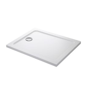 Mira Flight Low Gloss White Rectangular Shower tray (L)100cm (W)80cm (H)4cm