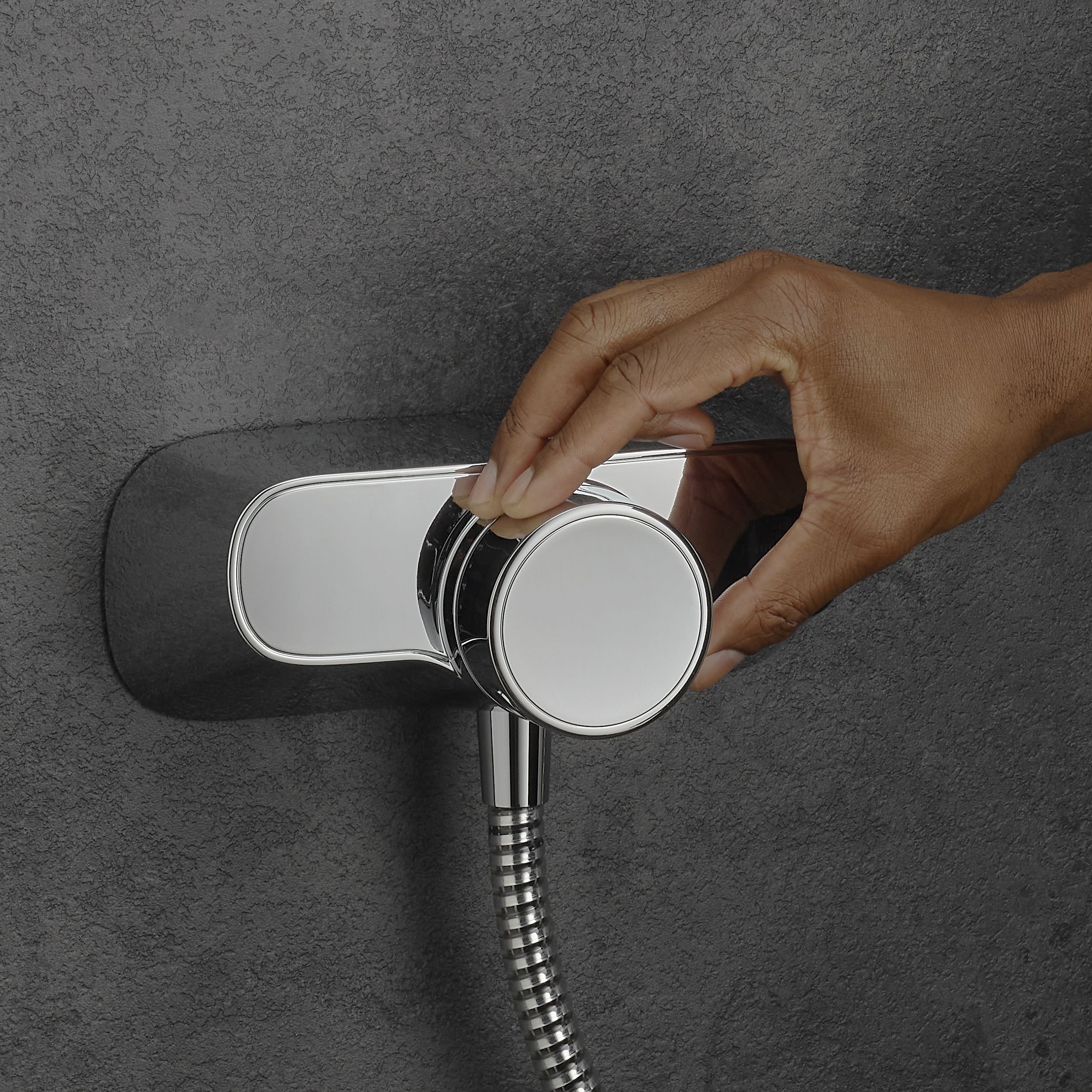 Mira Form Chrome effect Rear fed Thermostatic Mixer Shower & 1.25m hose length