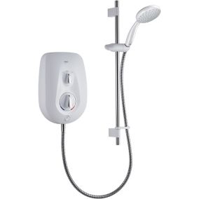 Mira Go Gloss White Manual Electric Shower, 10.8kW