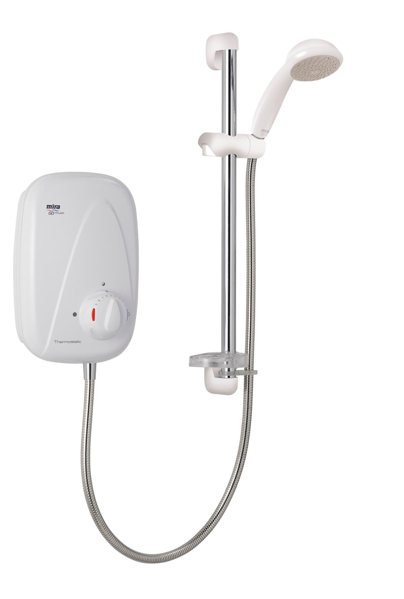 Mira Go Thermostatic White Power Shower Diy At B Q