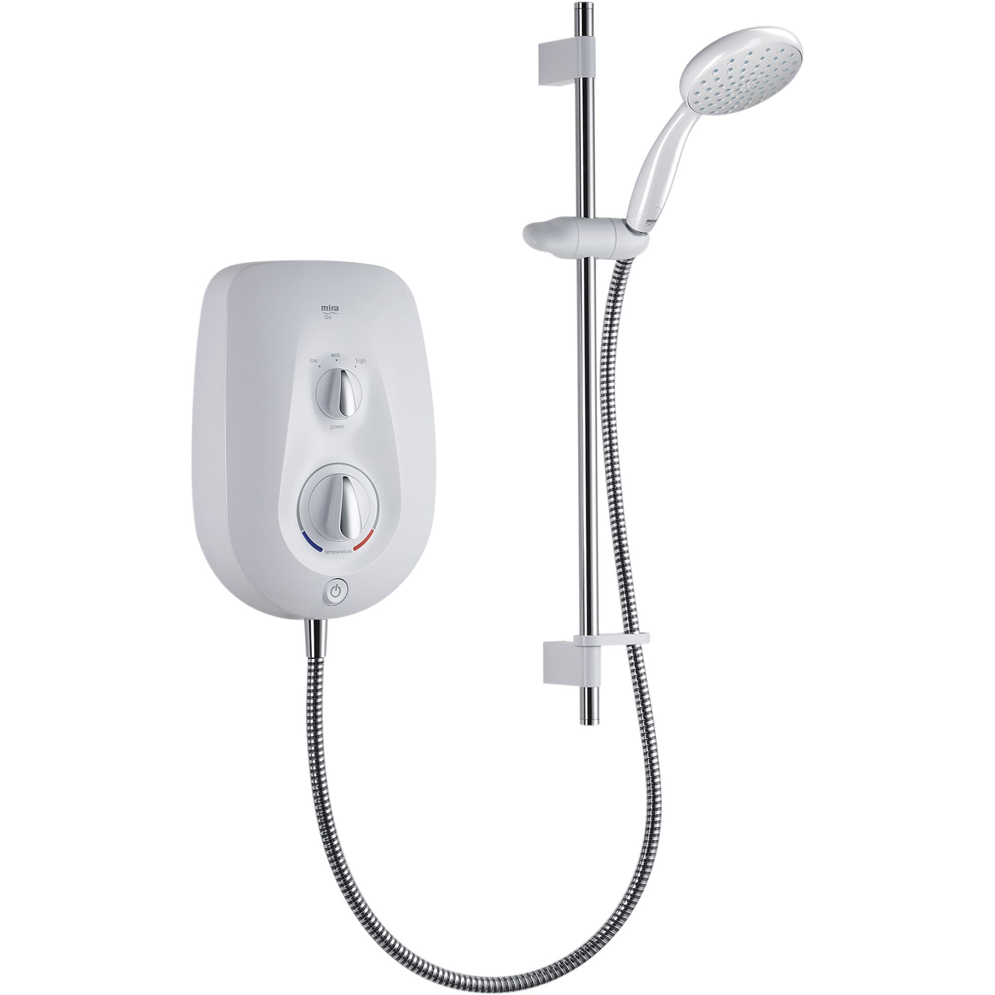 Mira Go White Electric Shower, 10.8kW | DIY at Bu0026Q