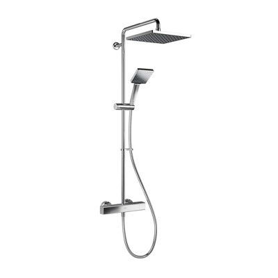 Mira Honesty ERD Chrome effect Rear fed Thermostatic Mixer Shower with 2 Shower heads