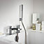 Mira Honesty Gloss Chrome effect Surface-mounted Ceramic Manual Bath mixer Shower