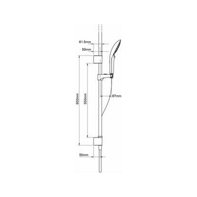 Mira Mode Pumped Chrome effect Ceiling fed Low pressure Digital mixer Shower