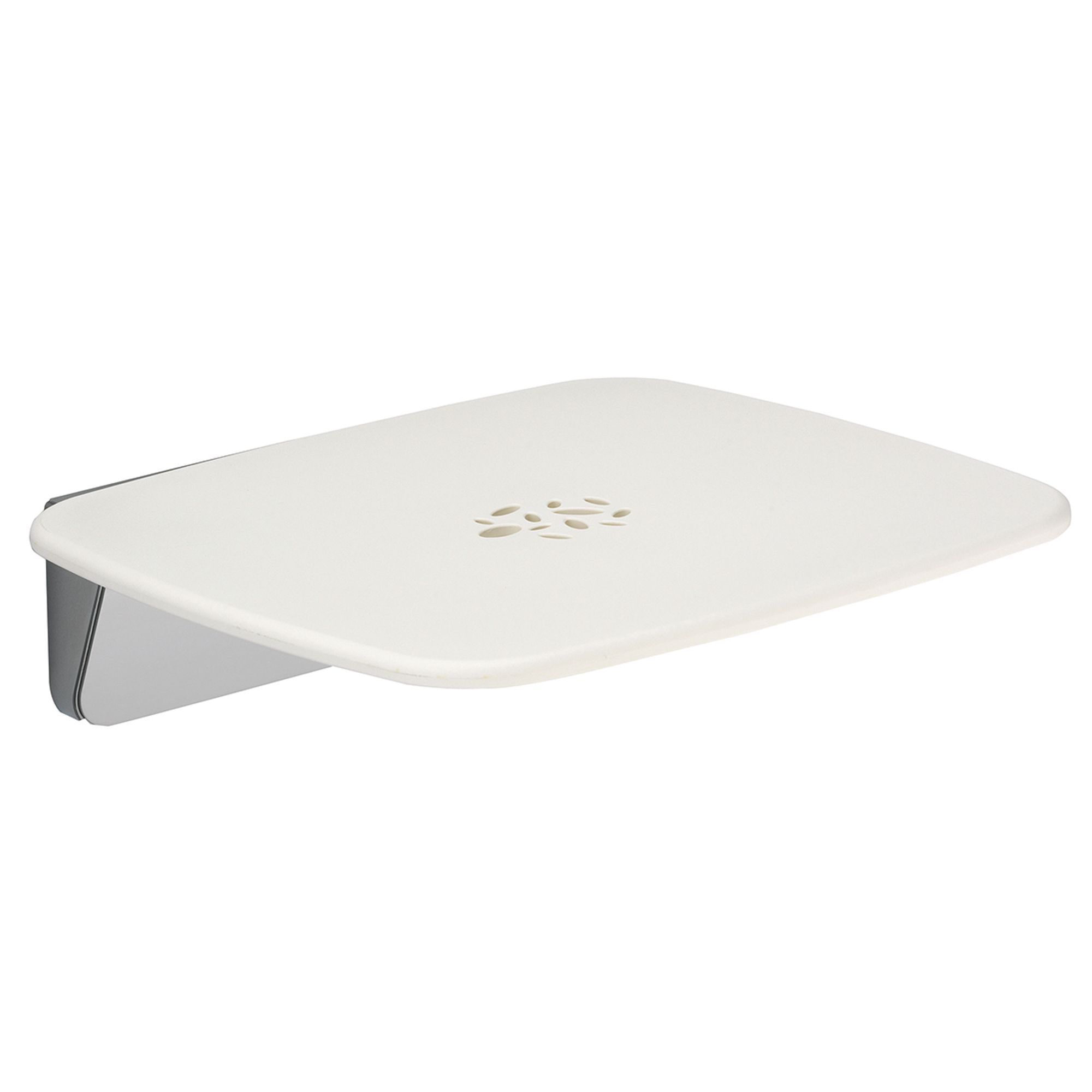 Mira Premium White Wall-mounted Shower seat