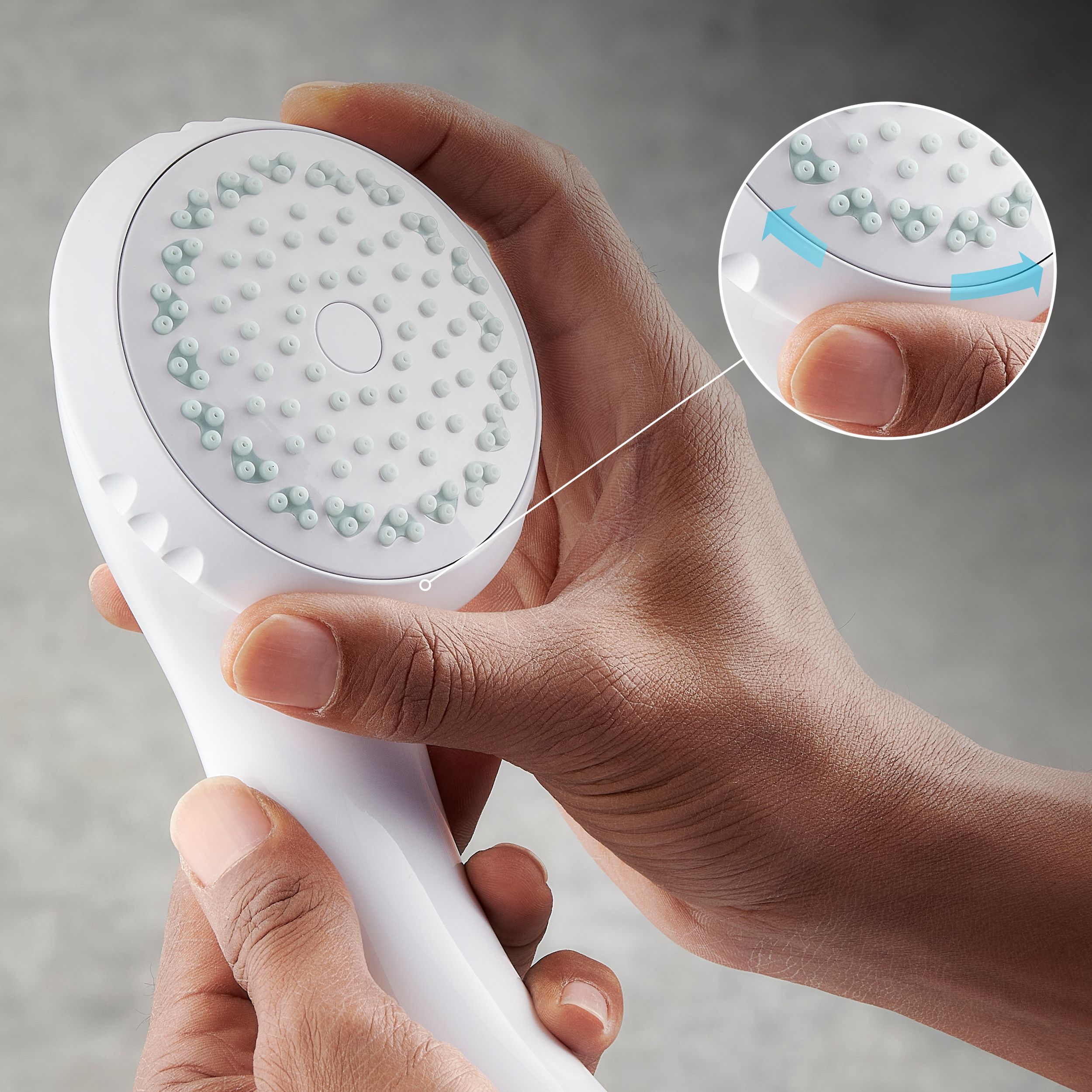 Mira Response 4-spray pattern White Shower head