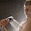 Mira Response Chrome effect 4-spray pattern Shower head, 230mm