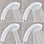 Mira Response White 4-spray pattern Shower head, 230mm