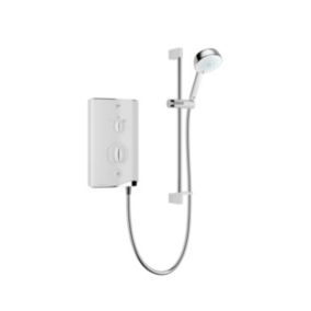 Mira Sport Gloss White Thermostatic Electric Shower, 9.8kW