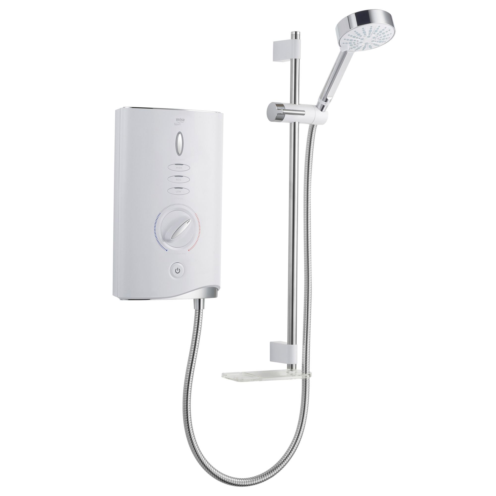 Mira Sport Max Airboost White Electric Shower, 10.8kW | DIY at Bu0026Q