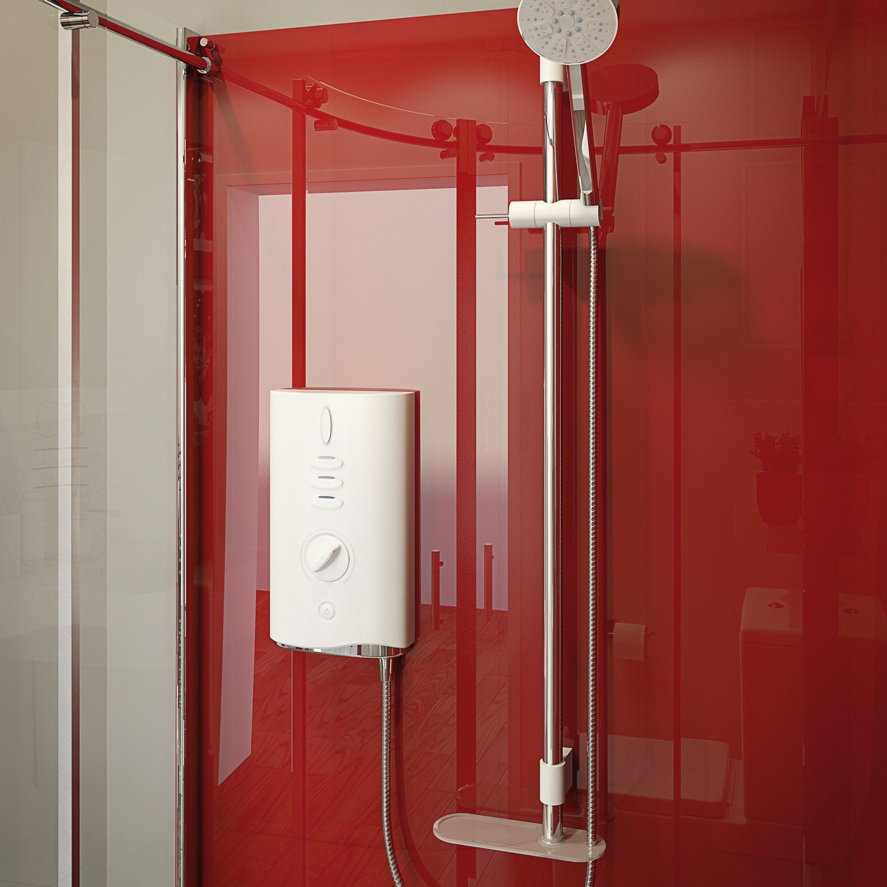 Mira Sport Max Airboost White Electric Shower, 10.8kW | DIY at Bu0026Q