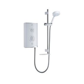 Mira Sport White Chrome effect Manual Electric Shower, 10.8kW