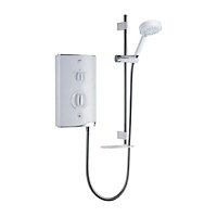 Mira Sport White Chrome effect Manual Electric Shower, 7.5kW