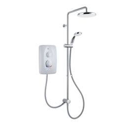 Mira Sprint dual White Chrome effect Electric Shower, 9.5kW
