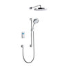 Mira Vision High Pressure Rear fed White Chrome effect Thermostatic Digital mixer Shower