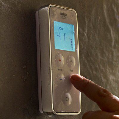 Mira Vision Pumped Chrome effect Ceiling fed Low pressure Digital mixer Concealed valve Shower