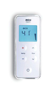 Mira Vision Pumped Chrome effect Rear fed Low pressure Digital mixer Concealed valve Shower