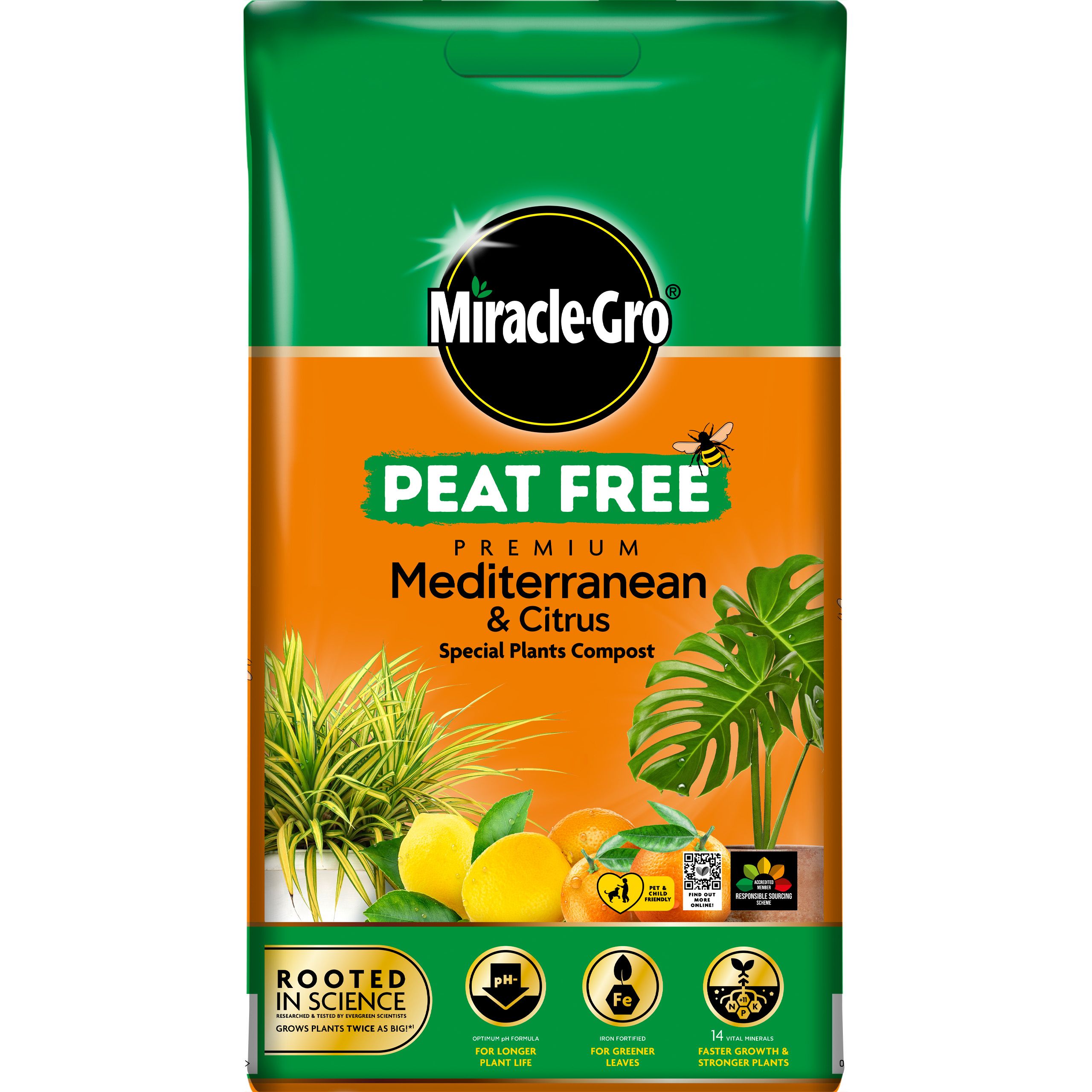 Miracle-Gro Peat-free Mediterranean plants Compost 10L