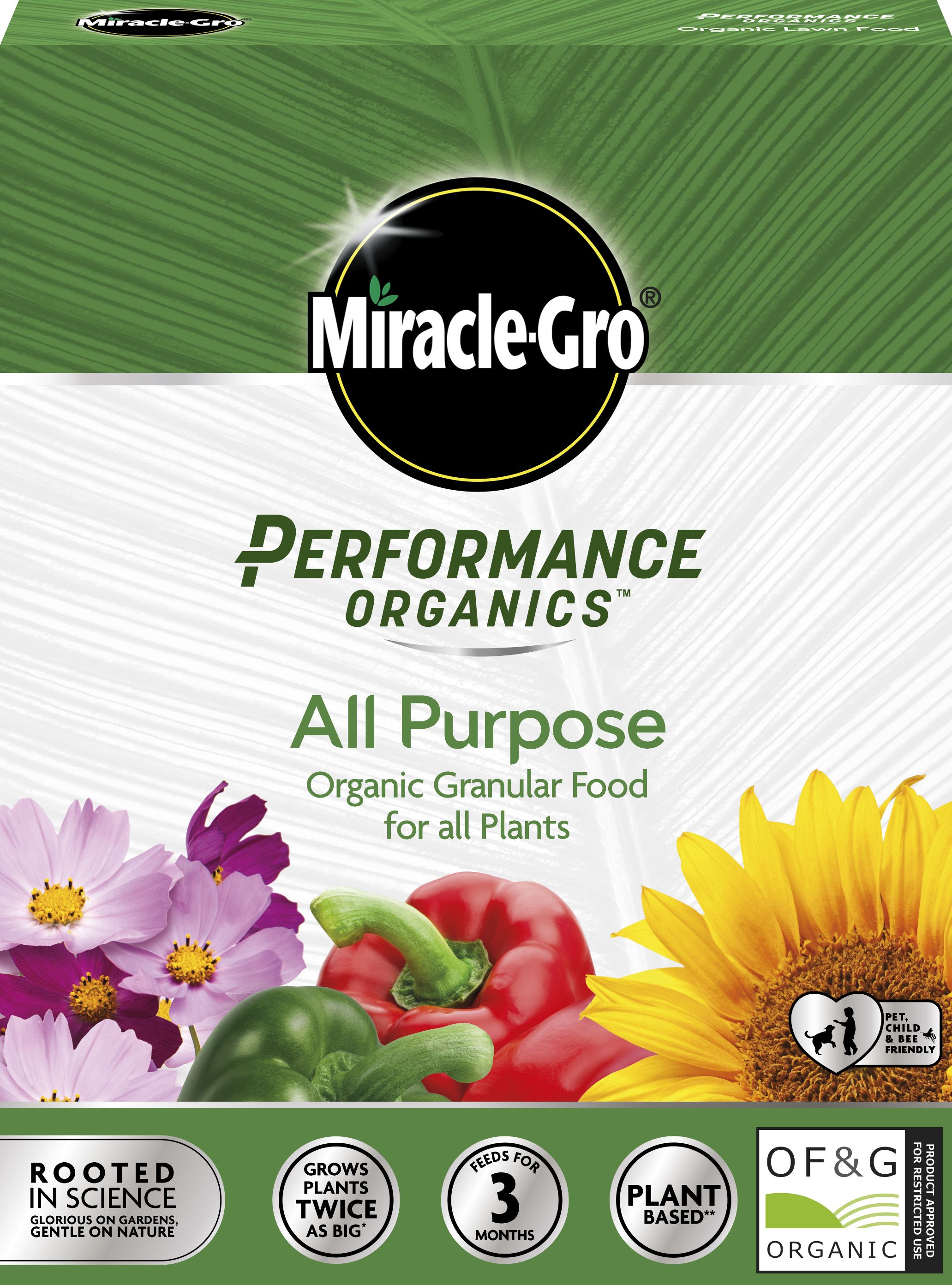 Miracle-Gro Performance organics Universal plant food Pellets, 1kg